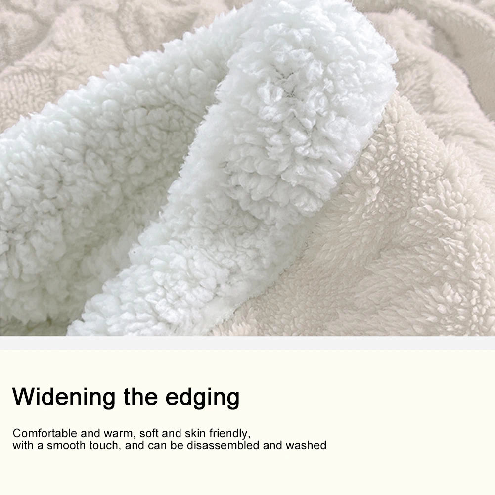 Thickened Lamb Fleece Bed Blanket